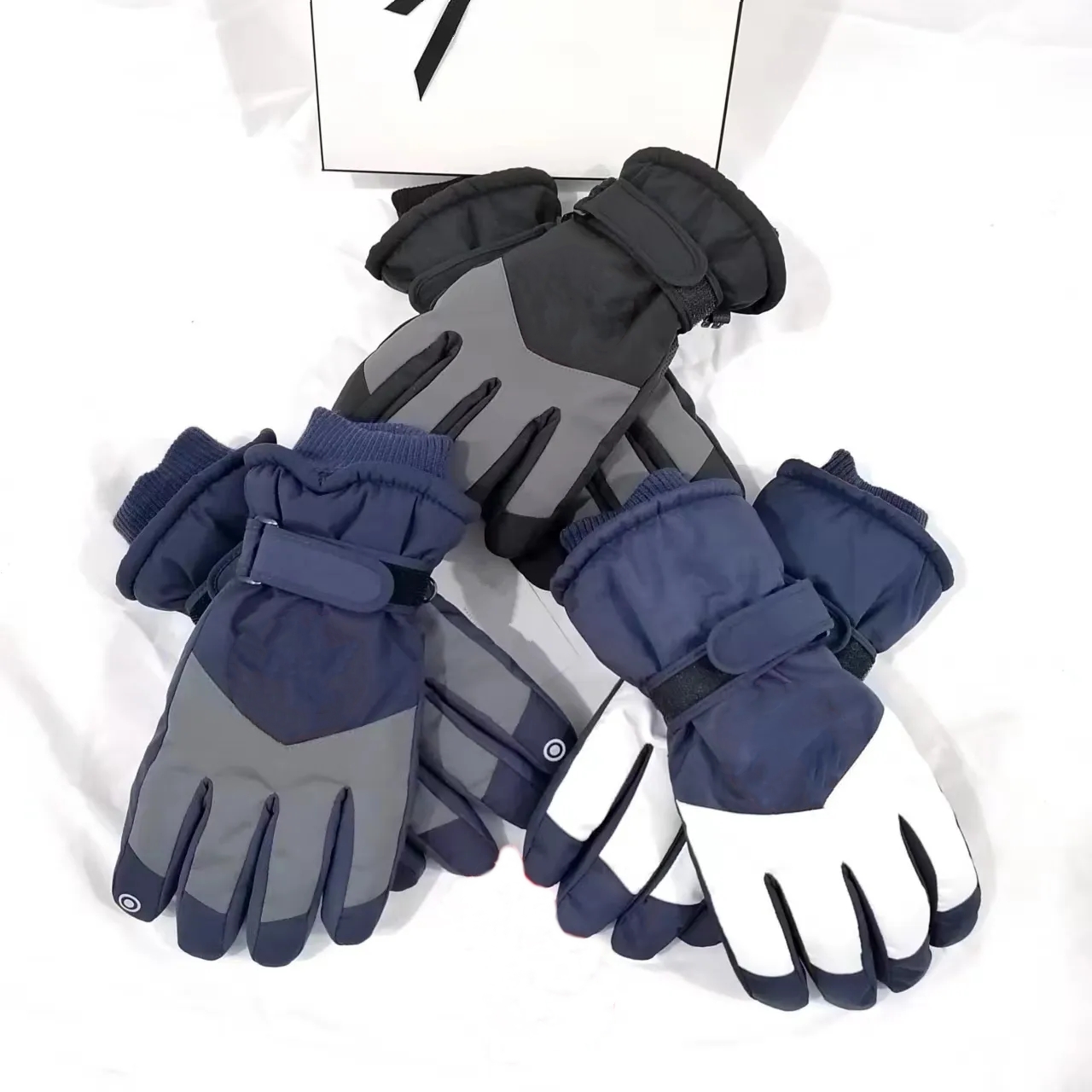 Five Fingers Gloves Five Fingers Ski Gloves For Women Men Warm Cycling Driving Fashion Winter Warm Ski Gloves Outdoor Sport Glove