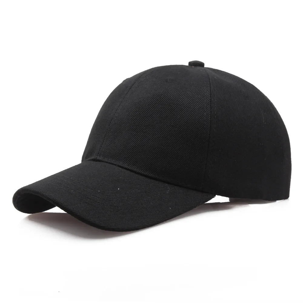 Black Cap Solid Color Baseball Cap Caps Casquette Hats Fitted Casual Gorras Hip Hop Dad Hats Men Women Unisex 250110