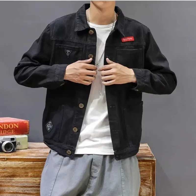 Mens Green Camouflage Denim Jackets New Casual Comfortable Multi-pocket Jean Coats Male Thin Pilot Combat Cargo Outwear X250213