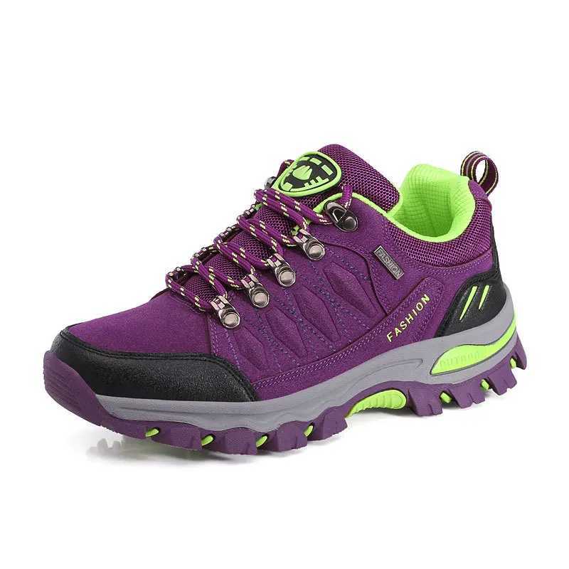 Women Hiking Shoes Outdoor trekking Sports Climbing Camping Boots Non-slip Waterproof Walking Jogging Trainers Sneakers Lace UpC250212