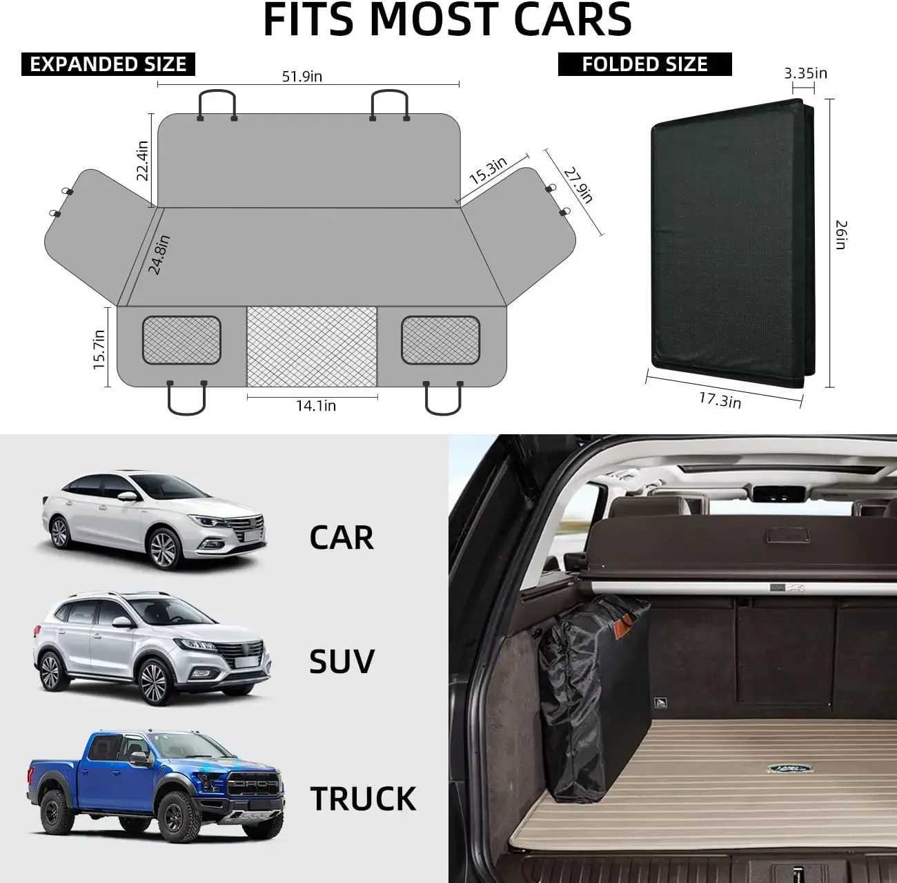 Dog Car Seat Covers Non Inflatable Car Bed Mattress for SUV Truck Back Seat Car Camping Extender for Dog Car Seat cover H250211