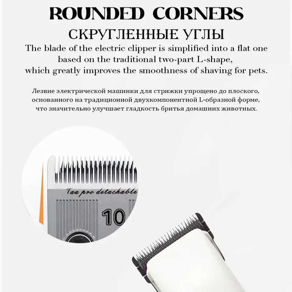 Others Dog Grooming TAA Dog Electric Clipper Set Professional Pet Beauty Clipper for Dog Hair Clipper Accessories Metal Steel Blade T1 H250212