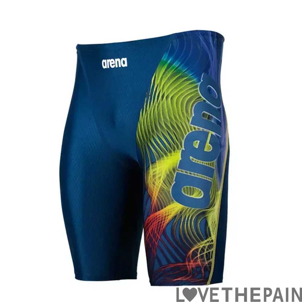 New Men Jammer Swimming Professional Swim Surf Trunks Summer Beach Lycra Quick Dry Uv Protection Gym Tights Shorts X Z260314