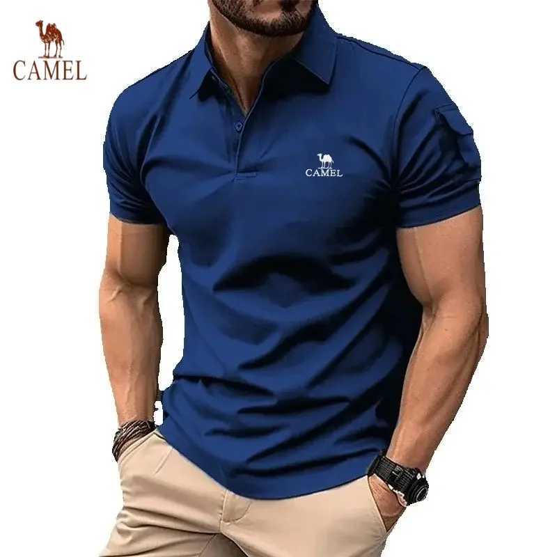 Mens high-quality embroidered short sleeved polo shirt for summer fashion casual breathable and cool top X250213