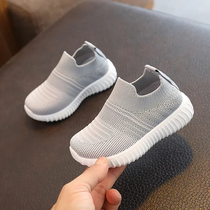 Baby Sneakers Fashion Children Flat Shoes Infant Kids Baby Girls Boys Solid Stretch Mesh Sport Running Sneakers Shoes 250117
