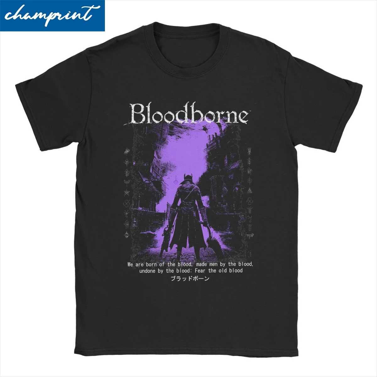 Men Womens Bloodborne Dark Souls T Shirt Game 100% Cotton Clothing Hipster Short Slve O Neck Ts Gift T-Shirts X250313