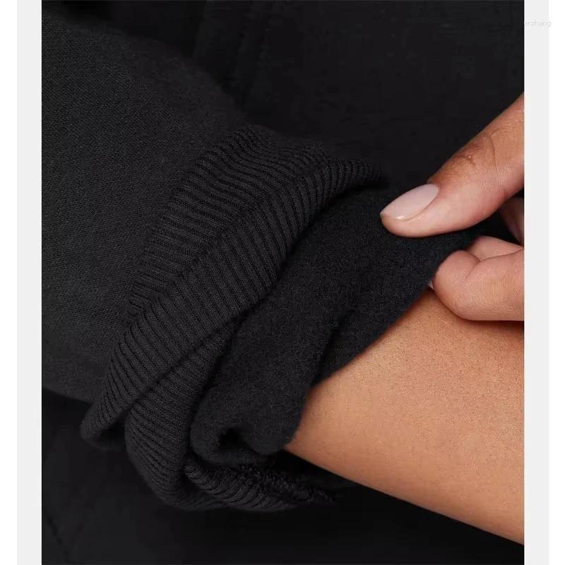 Women's Hoodies Winter Spring Sport Thickened Hoodie Tide Street Kooples Brand Style Letter Pattern Print Daily Versatile Cotton