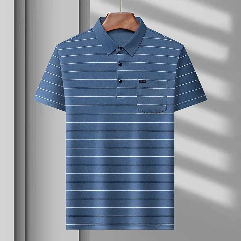 Summer Mens Short Sleeved T-shirt Business Casual Shirts Mens Clothing T-shirts X250213