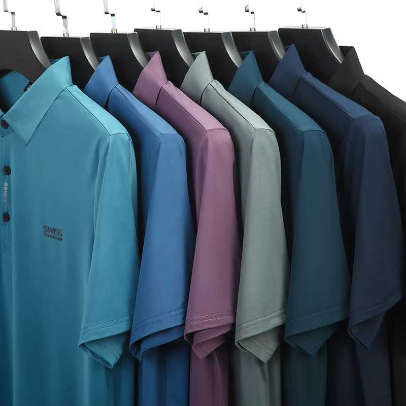BROWON 2024 Summer 2024 Trends Polo Mens Shirt Short Sleeve Anti Wrinkle Turn Down Collar Thin Cool Business Tee Shirt Mens X250213