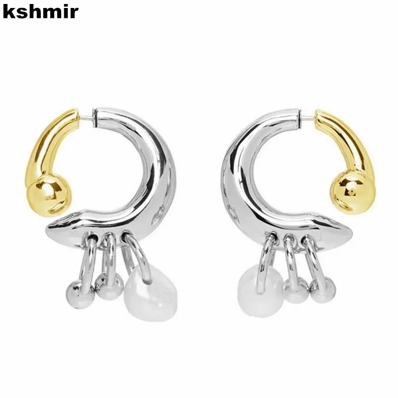 Chic pearl pendant earrings can be detachable before and after wearing INS fashion womens jewelry accessories gift 250210