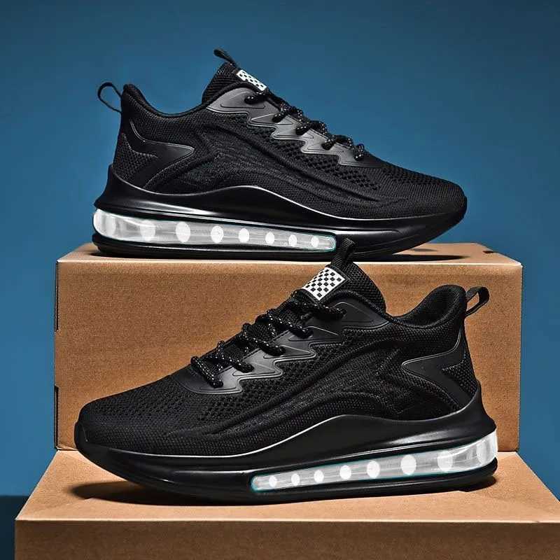 Shoes men 2024 new style trend mens shoes breathable lace-up running shoes Korean version lightweight casual sports shoes menC250411