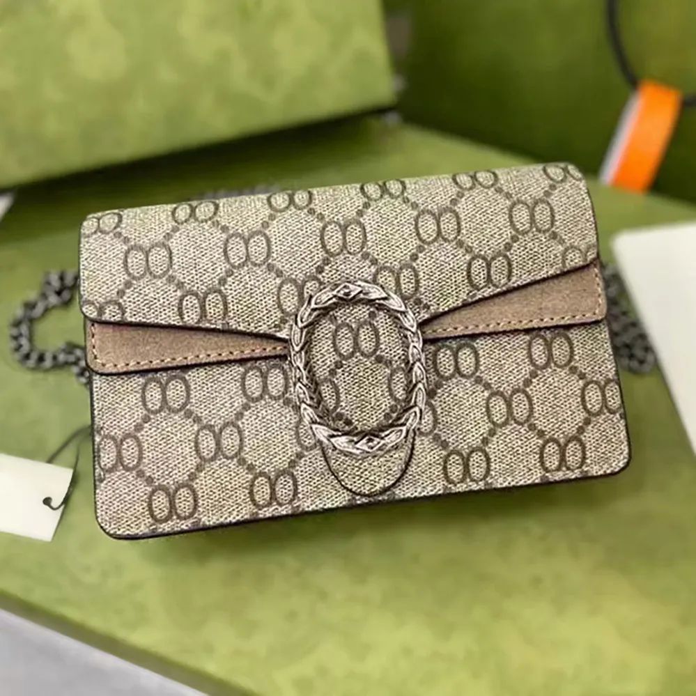 Designer Shoulder Purse Women With Code Handbag Cross Body Urious Mini Bag Brown Fashion Leather Classic Chain Messenger Flap Top Bag