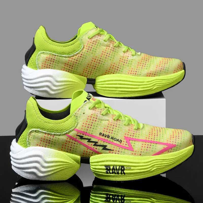 Air Cushion Mens Sports Running Shoes Casual Marathon Carbon Plate Breathable Ultralight Womens Comfort Athletic Sneakers Tenis Z250225