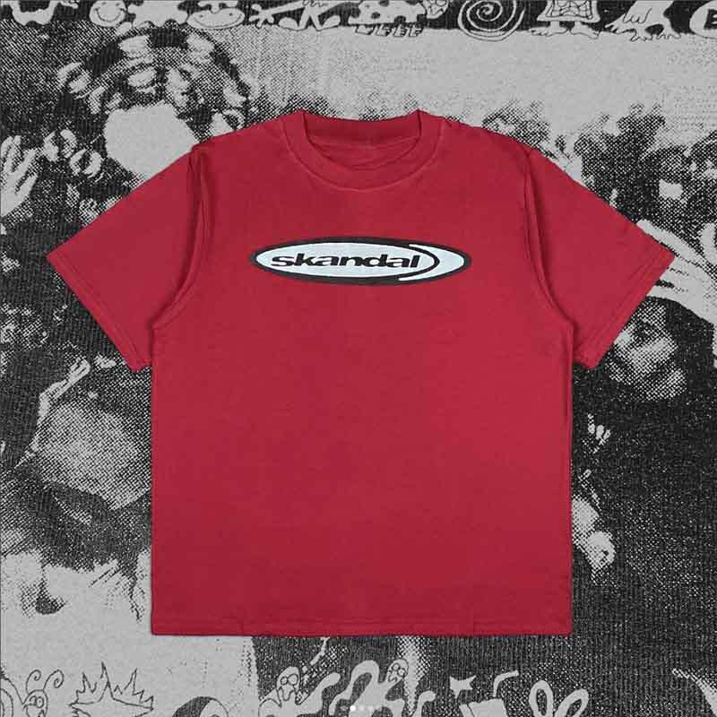 2025 fashion new short sleeved summer round neck T-shirt with figure letter print slim fit top