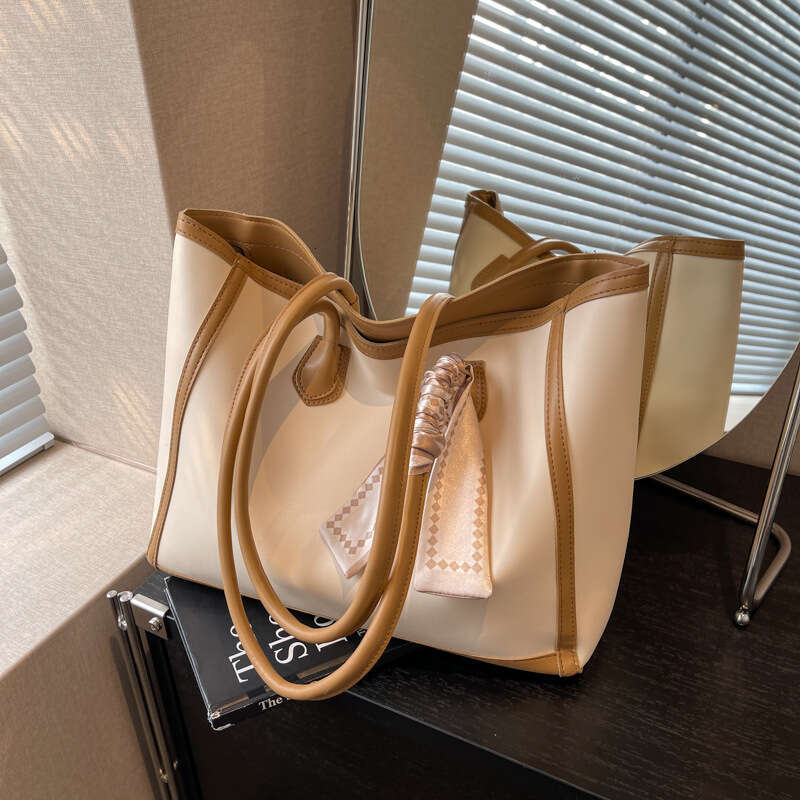 2025 Large capacity tote bags for women single shoulder tote bag shopping bag new high quality commuting fashionable and versatile bag work tote