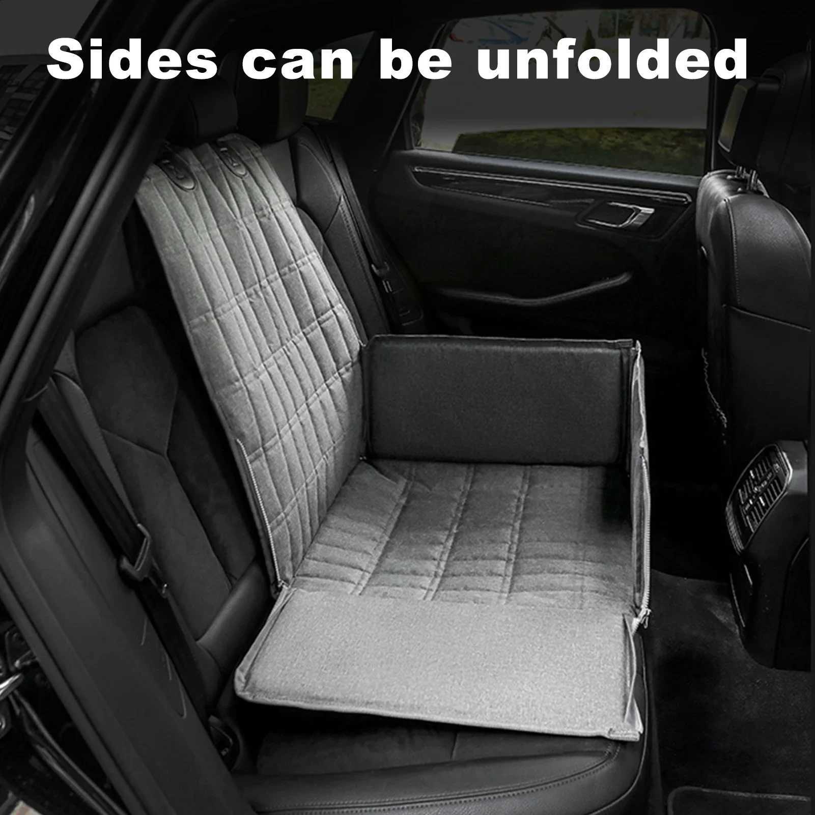 Dog Car Seat Covers Dog car seat cover pet travel car cushion waterproof dog car seat protector with center seat armrest suitable for dogs H250211