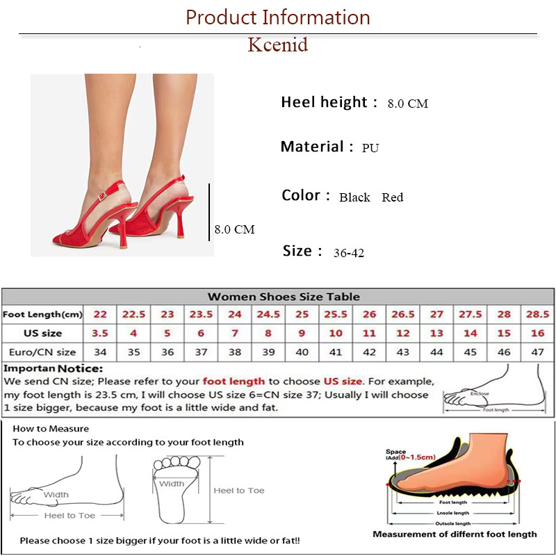 Kcenid Fashion Thin High Heels Pointed Toe Sgback Pumps Women Back Strap Mesh Hollow Wedding Party Banquet Shoes Woman