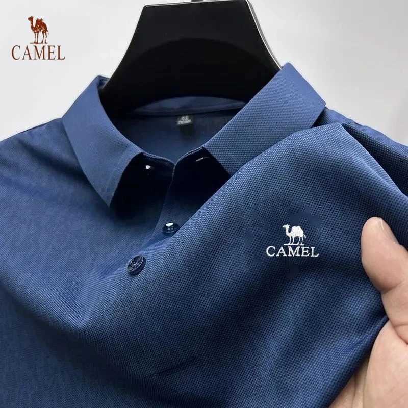 Summer Mens High-quality Embroidered Camouflage Short Sleeved Polo Shirt New Fashionable Casual Comfortable and Cool Top X250213