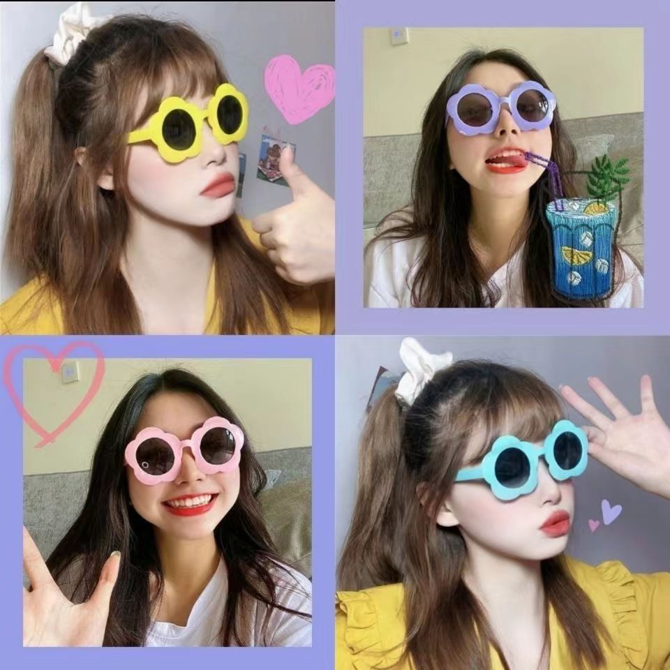 10 pieces Wedding photography glasses funny little flower sunglasses cute party sunflowers decorative glasses new