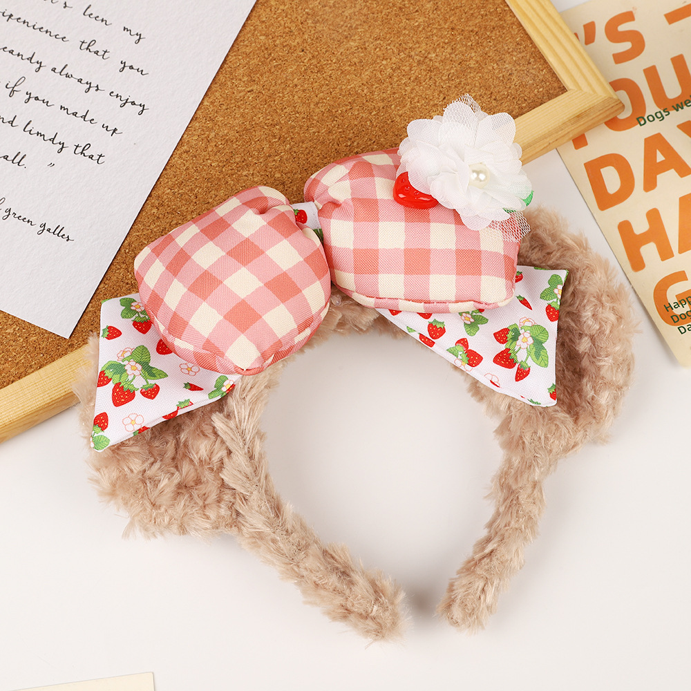 Soft Plush Furry Headband with Cute Animal Design for Kids