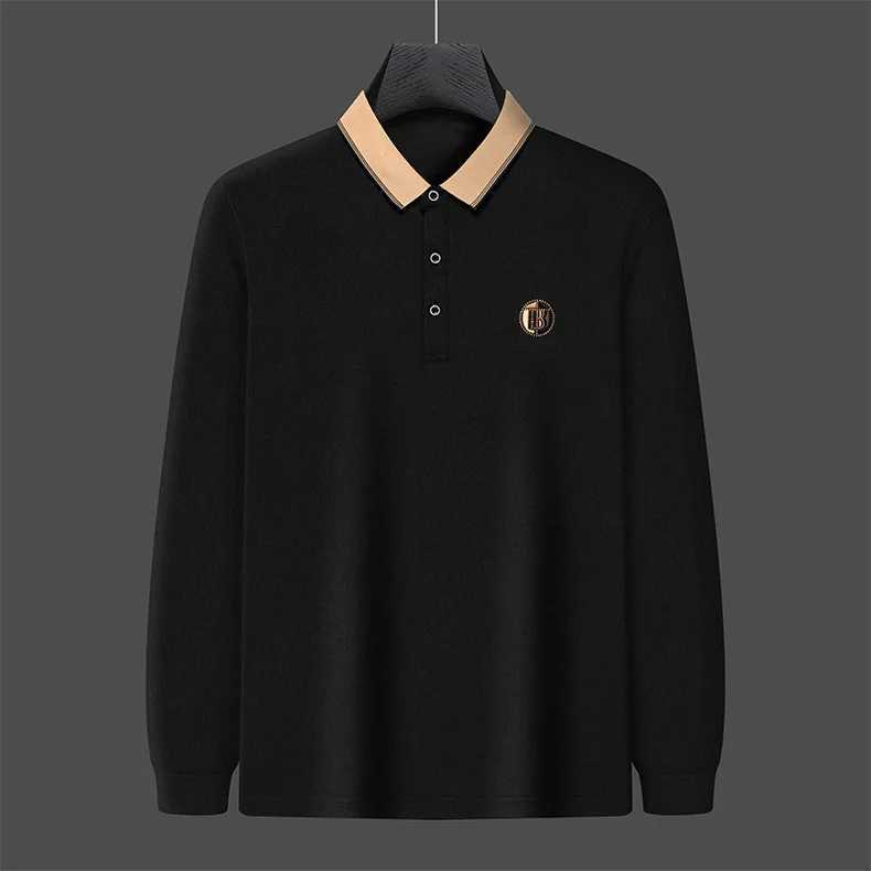 2024 Autumn/Winter New Large Sleeve Mens Embroidered Luxury Polo Shirt Mens Turtleneck Loose Sweater M-4xl X250213