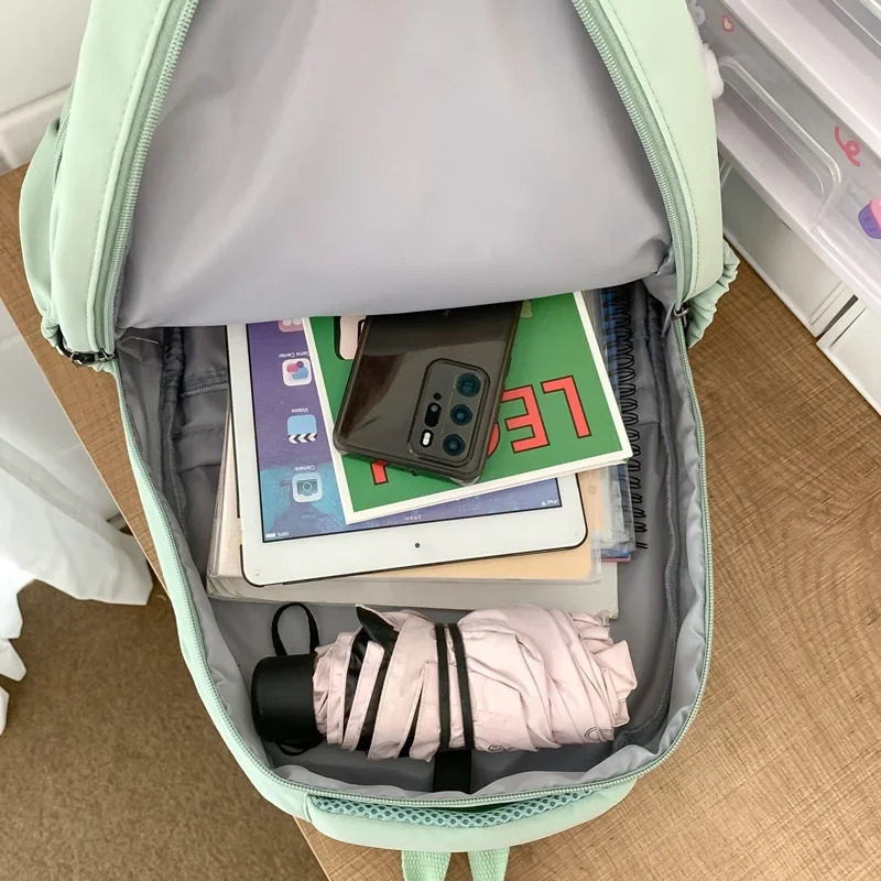 Female Fashion Lady High Capacity Waterproof College Backpack Trendy Girls Laptop School Bags Cute Girl Travel Book Bag 250118