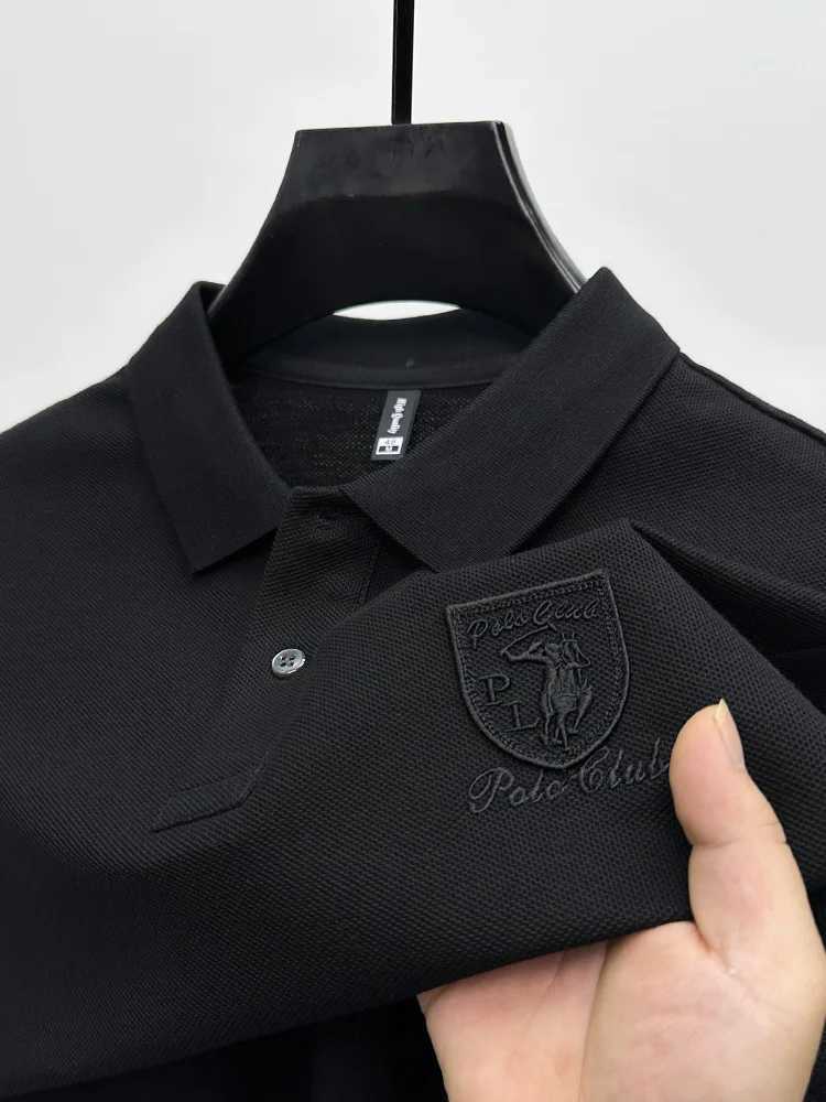 Light Luxury Brand Lapel Mens Short-sleeved High-quality Summer Wear Trendy Shield Embroidered Mens T-shirt Fashion Polo Shirt X2502131