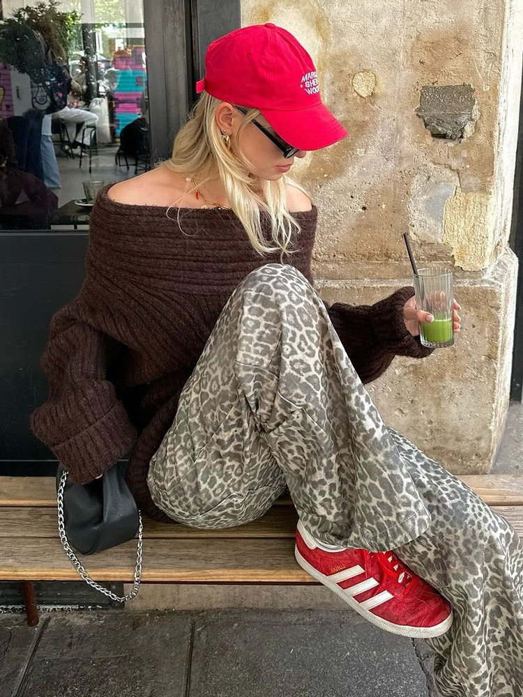 Tossy Off-Shoulder Solid Knit Sweater Women Casual Loose Long Sleeve Patchwork Oversized Sweater Slim Fashion Pullover Female 250210