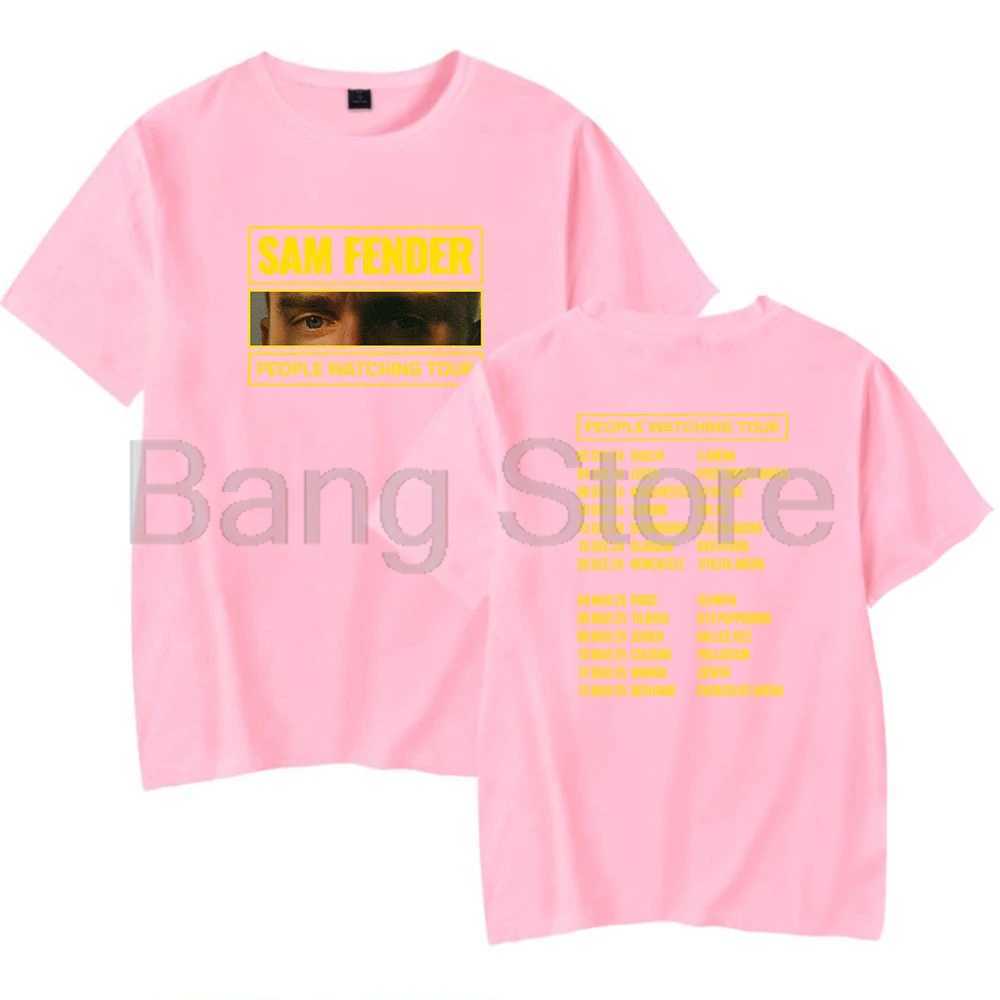 Sam Fender People Watching Tour Short Slve T Women Men Crewneck Fashion Unisex T-shirt X250213