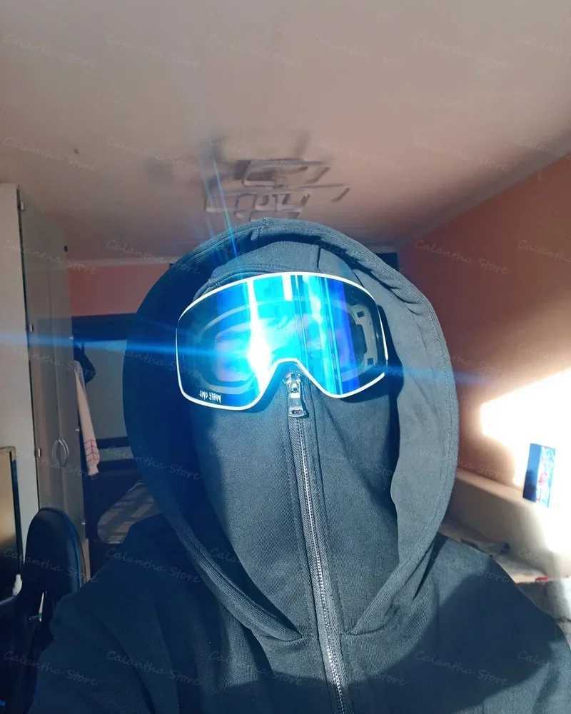 Mens Winter Hoodie with Balaclava Face Mask Zipper Design Sports Jacket for Outdoor Activities Hiking Travel Running SweatshirtC250213