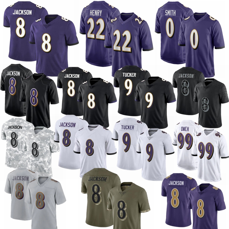 22 Derrick Henry Odell Beckham Jr Lamar Jackson Football Jersey Zay Flowers Rashod Justin Tucker Marlon Humphrey JK Dobbins Mark Andrews Kyle Hamilton