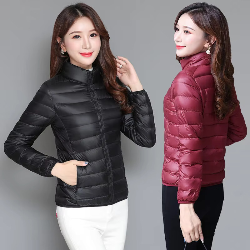 Winter Women Ultralight Thin Jacket White Duck Down Hooded Jackets Long Sleeve Warm Coat Parka Female Portable Outwear ddmymarket