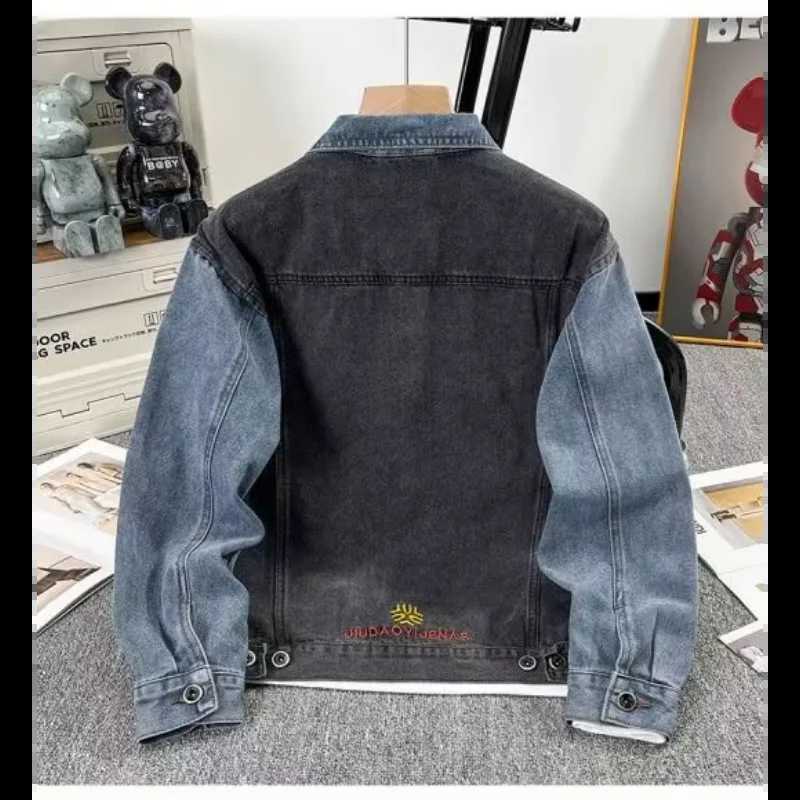 Mens Spring Clothing Denim Jacket Mens Spring and Autumn New Style Outerwear Slim Fit Handsome Jacket Casual X250213