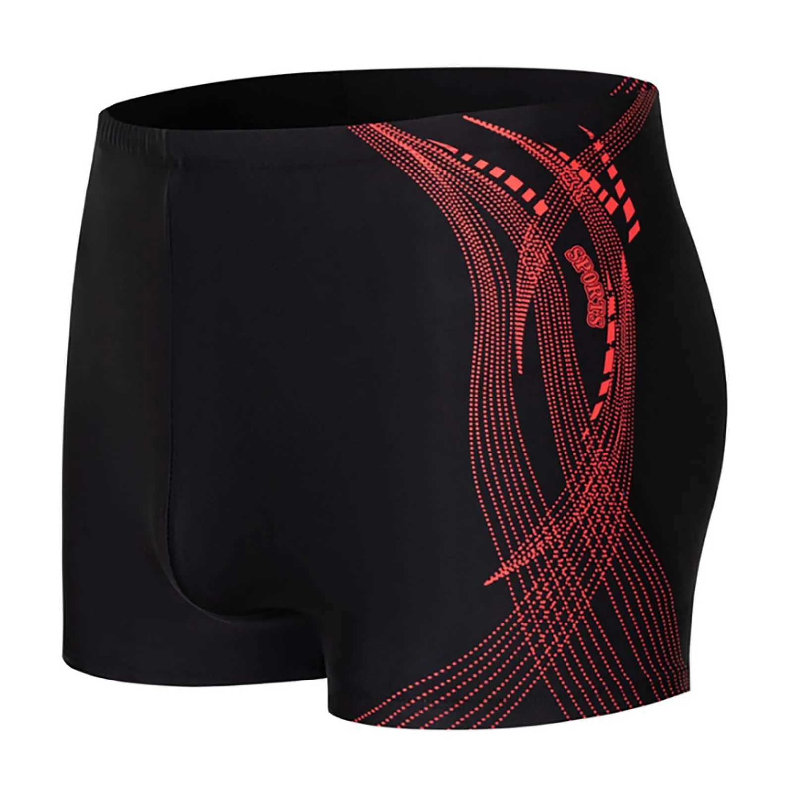 Mens Summer Swimming Trunks Athletic Swim Boxer Shorts with Mesh Liner Swimwear Beach Surfing Sunbathing Diving Pool Swimsuit Z260313