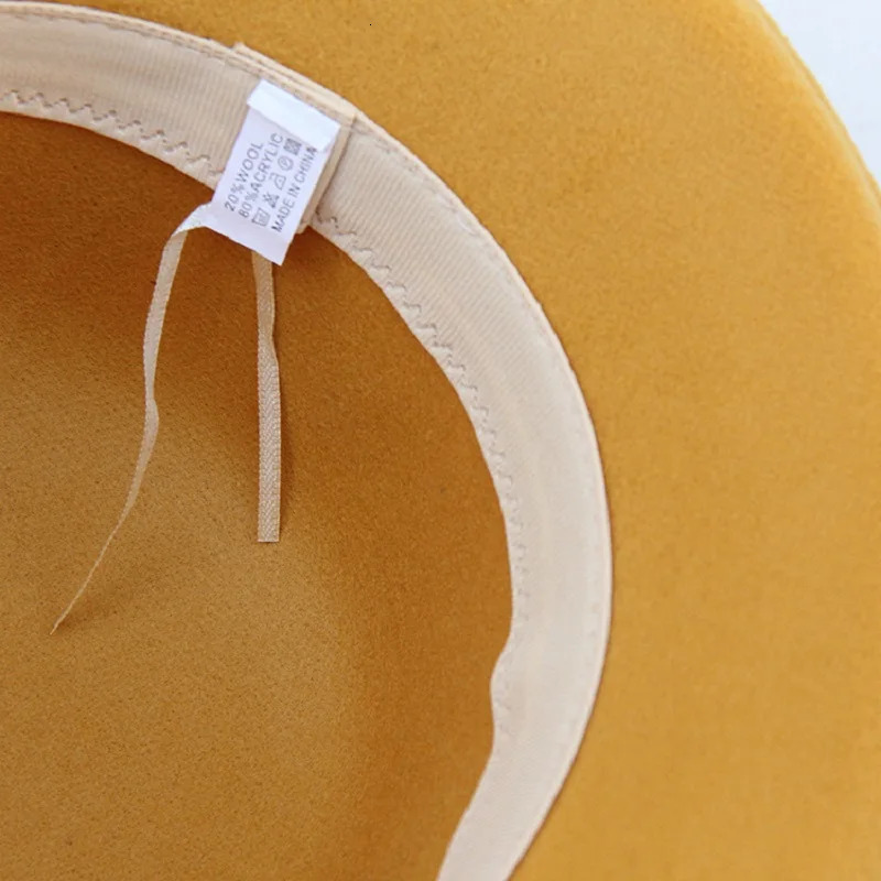 Women Warm Wool Felt Flowers Hat Ladies Wide Brim Autumn Winter Elegant Girls Fashion Party Cap Decoration 250118