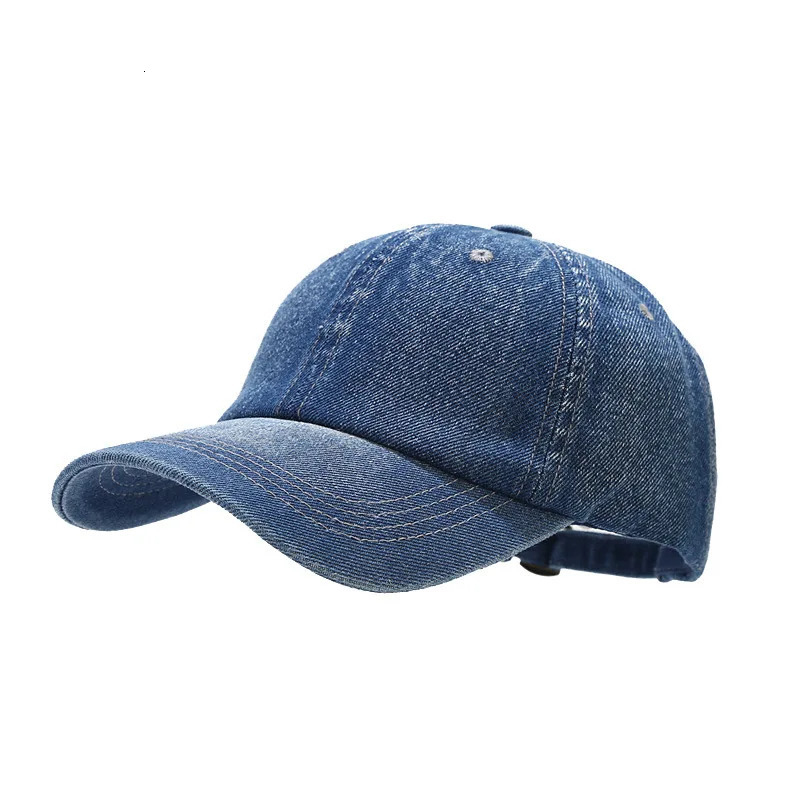 High Quality Fashion Denim Baseball Cap Men Women Jeans Caps Casquette Plain Bone Hat Gorras Men Casual Dad Male Hats 250110