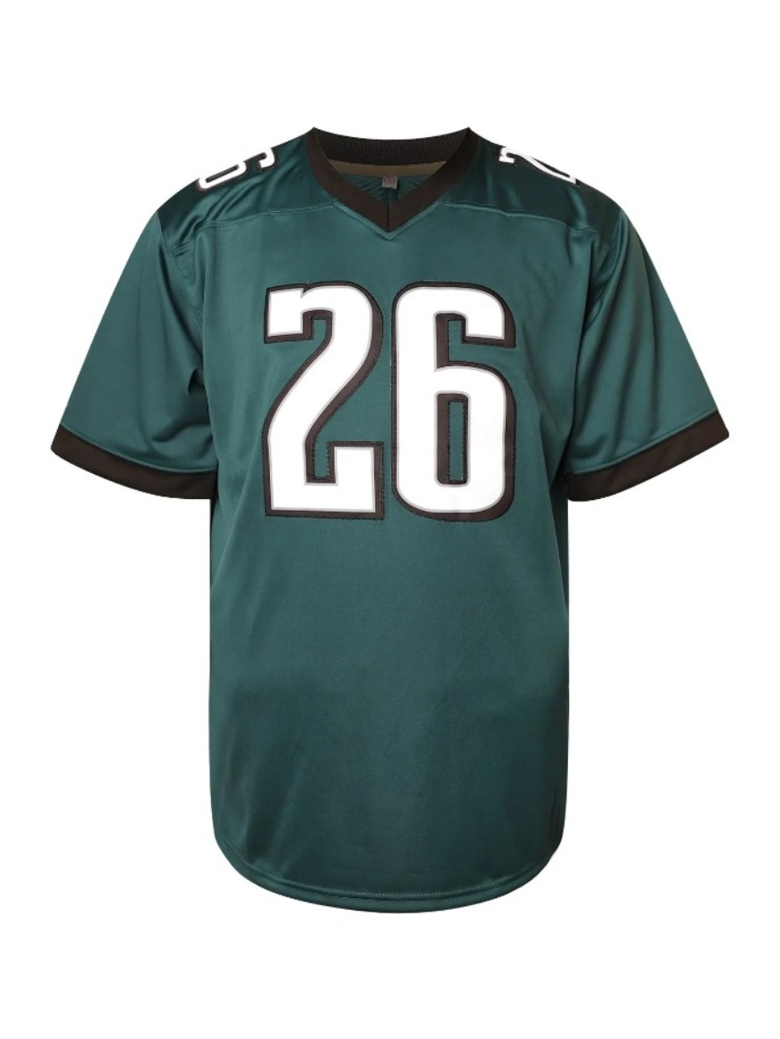 ed Saquon Barkley 2024 25 Super Football Jersey Jalen Hurts Kenny Pickett Jason Kelce Brown Miles Sanders DeVonta Smith Haason Reddick Swift Shirts Th
