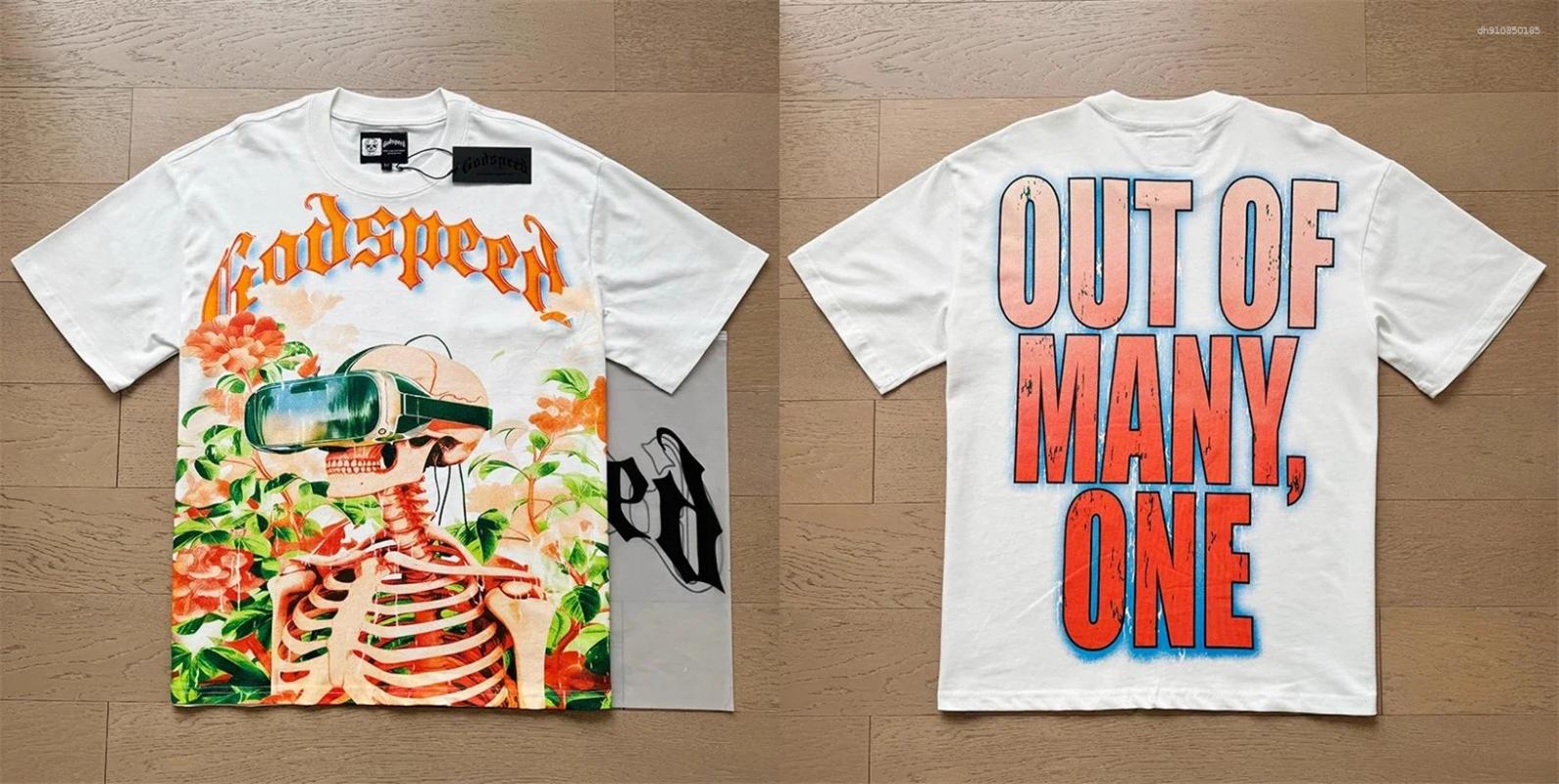 Men's T Shirts Good Quality Summer Style Fashion Short Sleeve Men Women Unisex Abstract Colorful Skull Print Trend