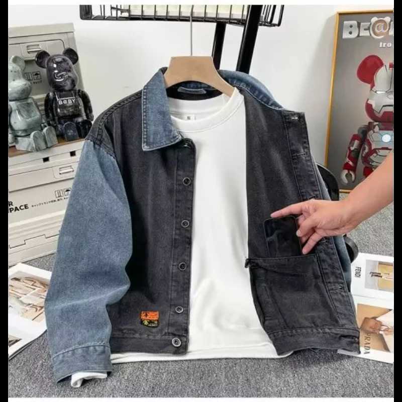 Mens Spring Clothing Denim Jacket Mens Spring and Autumn New Style Outerwear Slim Fit Handsome Jacket Casual X250213