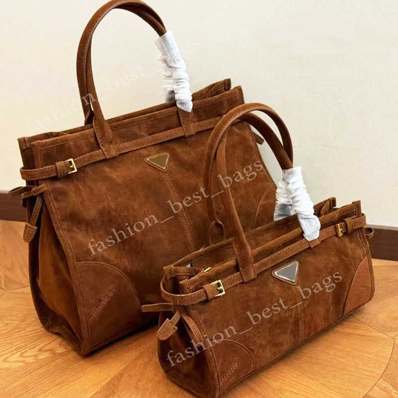 Bags Suede Brown Shoulder Womens Designer Totes Bag Soft Lux Leather Handbag Casual Mens New Tote