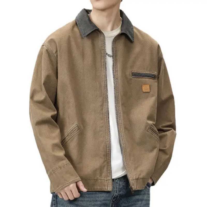 Mens fashion brand cleaning old American retro goods jacket high-end fashion jacket X250213