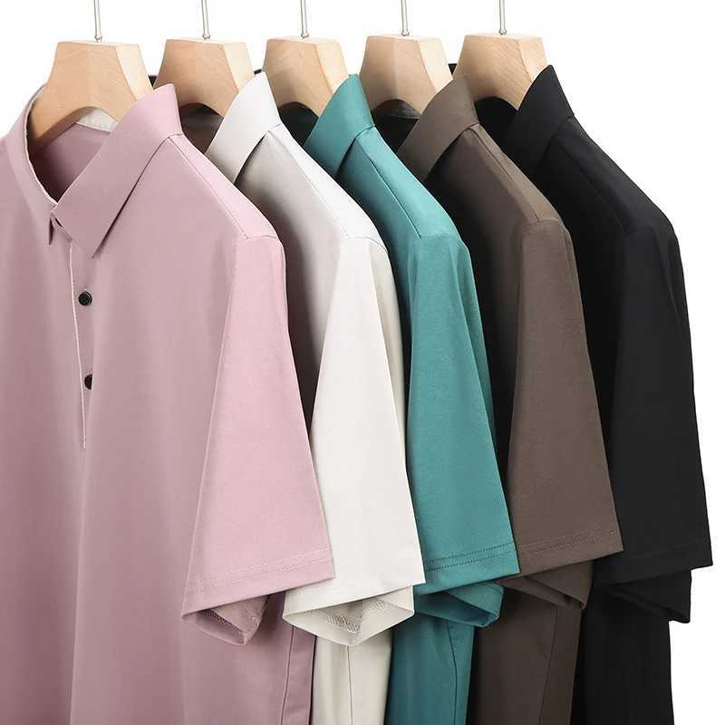 BROWON New Collection 2024 Shirts Mens Short Sleeve Solid Color Turn Down Collar Business Plain Shirt for Man X250213