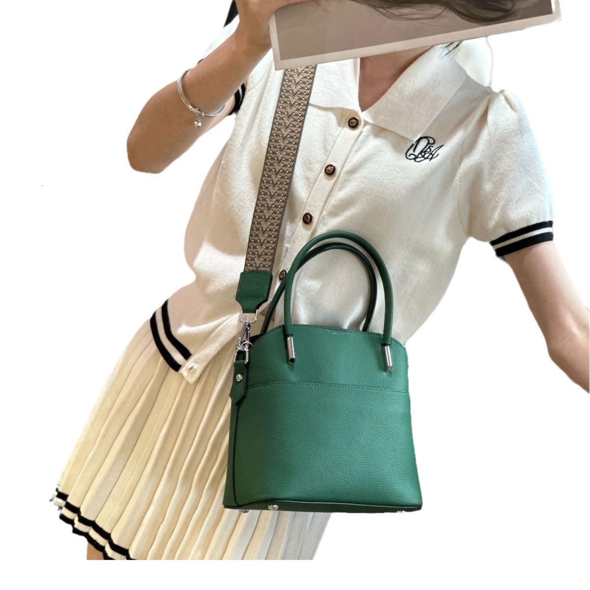 Bag High End Western Style Small 2024 New Women's Popular Versatile Crossbody Fashionable Hand-Held Shell Bag