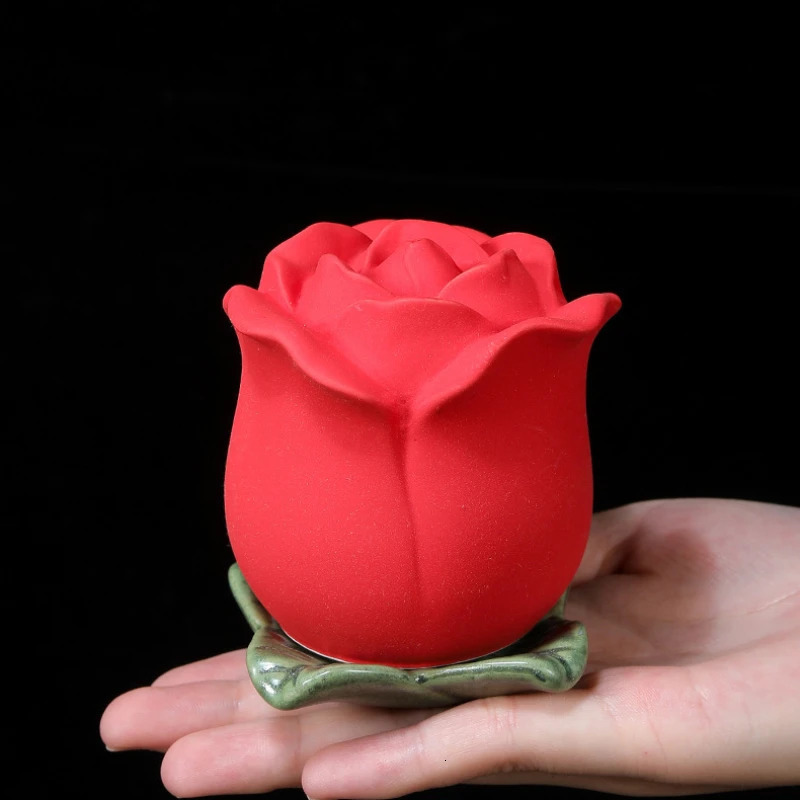 Ceramic Cremation Urns for Human Ashes Small Pet Urns Animal Rose Flower Memorial Funeral Container Cats Memorial Dog Deceased 250213