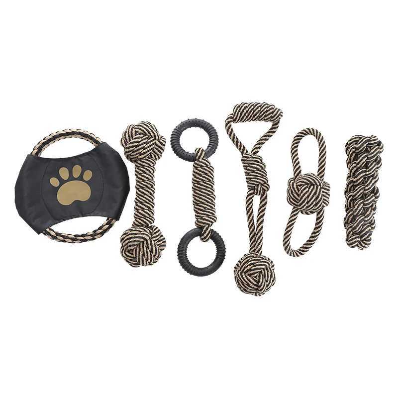 Cotton rope dog toy suitable for small and medium-sized dog breeds interactive for chewing and training Y250705