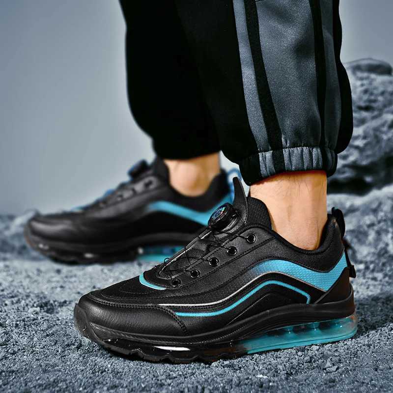 Leather Mens Cushioning Running Shoes for Men Big Size Waterproof Jogging Sports Shoes Non-slip Gym Sneakers Men Walking Shoes Z250411