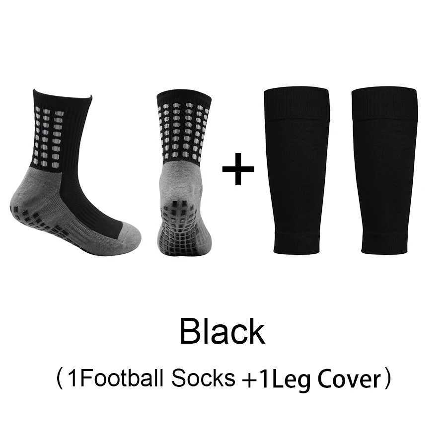 2 Piece Set High Quality Soccer Sports Grip Socks Leg Cover Kids Non-slip Basketball Football Socks Yoga OutdoorXJ250213