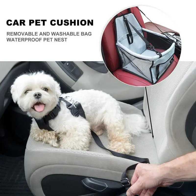 Dog Car Seat Covers Pet car cushion puppy carrier breathable dog carrier car seat travel carrier dog booster cage Oxford breathable folding soft washa