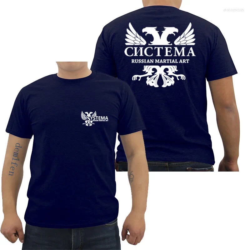 Men's T Shirts Summer Cotton Shirt Systema Spetsnaz Russian Army Martial Art T-shirt Male Short Sleeve O-neck Cool Streetwear