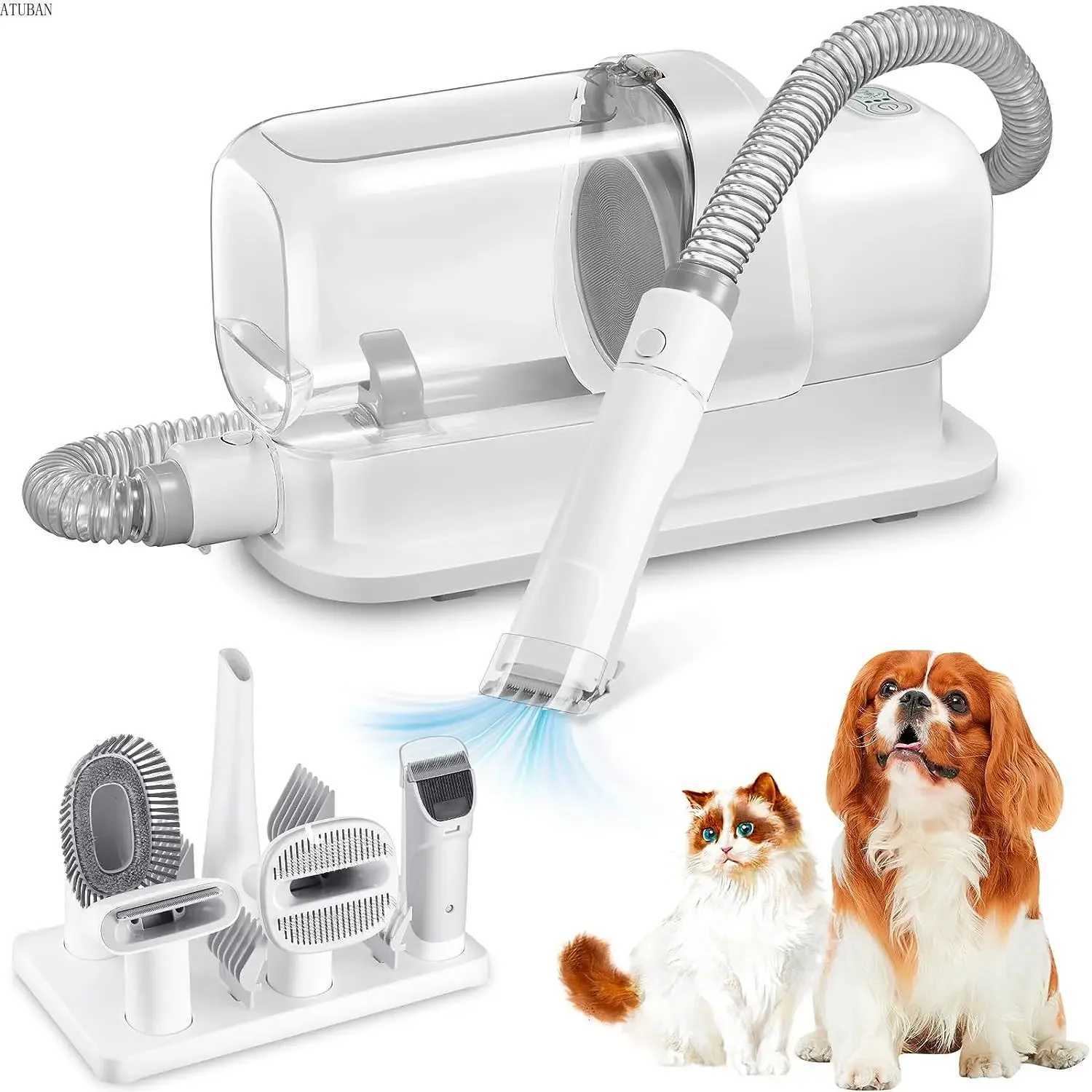Others Dog Grooming grooming vacuum and pet kit with 2.3L capacity dog brush for hair cleaner H250212